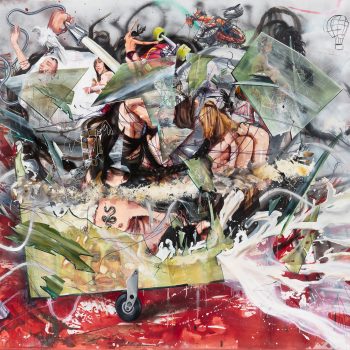 Troubled Blood, 380x210 cm, oil on canvas.
